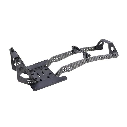 High Clearance Carbon LCG Chassis Kit Fiber Carbon Rails Body Mount Front Rear Chassis Brace Skid Plate Sliders Upgrade Parts (Chassis Kit)