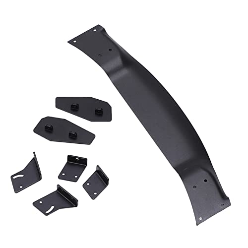 RC Car Rear Wing Spoiler Aluminum Alloy High Performance Racing Upgrade Part for 1/10 Scale On Road Drift Cars Universal Fit Black 185mm Length
