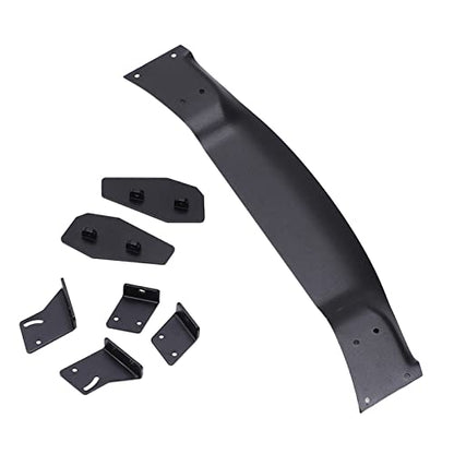 Aluminum Alloy Rear Spoiler Wing for 1/10 RC On Road Racing Drift Car, Universal RC Tail Wing with Bolt - On Design, Powder Coated Black Wing for HSP Kyosho