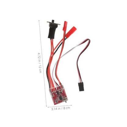 30A Brushed Esc with Brake Dual Way Speed Controller for Rc Cars Boats Enhanced Performance Electronic Controller for Reliable Speed Control Tough Conditions