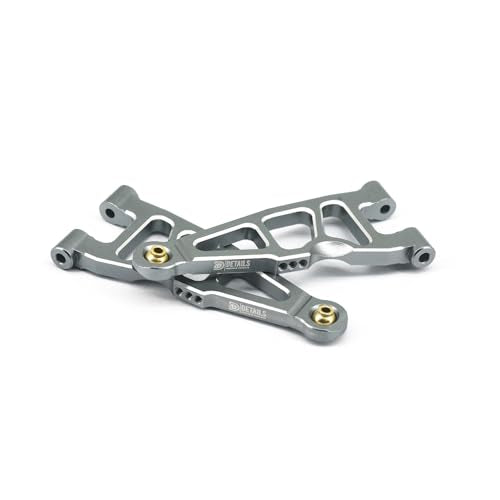 Hobby Details Aluminum Upgrade Parts Set for ARRMA Mini Kraton 4x4 1/16, Front & Rear A-Arms, Knuckle, Steering,Titanium Color (Front Lower Arm Set) - color: Front Lower Arm Set