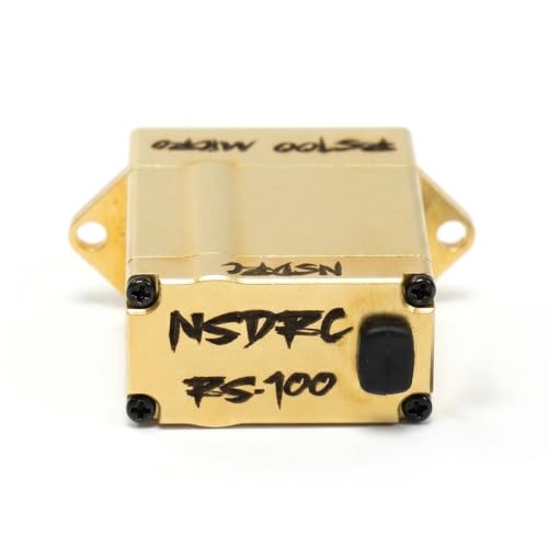 NSDRC RS100 Brass High Torque Micro Servo - Remote Control Car Electronics, RC Car Servo CNC-machined Brass Case, 5V-8.4V (HELIDIRECT) (Gold (NSD-MSRVOBR)) - color: Gold (Nsd-msrvobr)