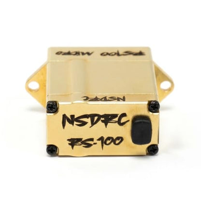 NSDRC RS100 Brass High Torque Micro Servo - Remote Control Car Electronics, RC Car Servo CNC-machined Brass Case, 5V-8.4V (HELIDIRECT) (Gold (NSD-MSRVOBR)) - color: Gold (Nsd-msrvobr)