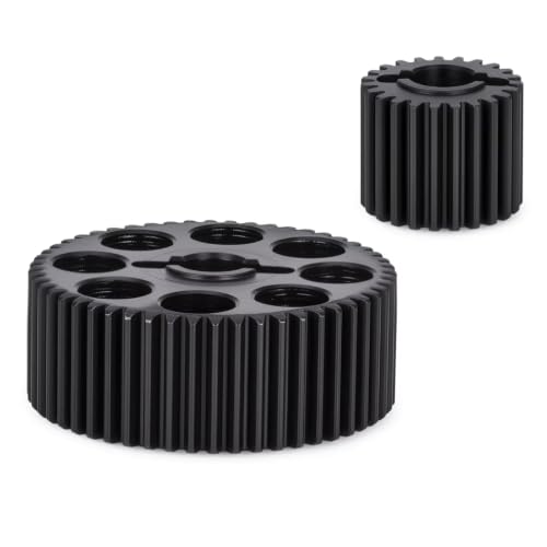 RC Car Parts Compatible with VS4 10 1/10 RC Crawler Upgrade Parts Replacement Accessories Steel Transmission Gearbox Gear Set 52T 23T 48P