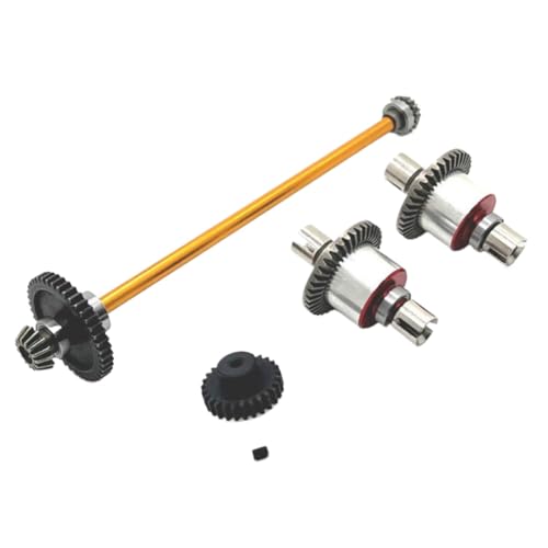 Metal Transmission Assembly with Differential for 1/18 RC Car – Compatible with A949 A959 A969 A979 K929 B Models(Yellow) - color: Yellow