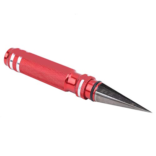 Aluminum Handle Body Reamer Car Body Shell Hole Puncher Professional 0 12mm RC Model Accessory Durable Lightweight Red Color