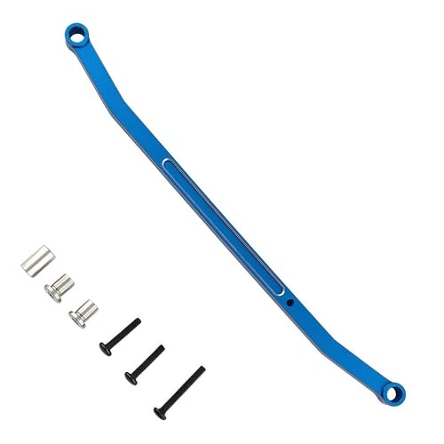 Steering Tie Rod & Drag Link for Losi 1/18 Mini LMT 4X4 Truck (Blue) | Aluminum,Monster Truck,Steering Link Set,Upgrade Parts,LOS211051 Compatible,LOS01026 Compatible,CNC Machined,High Strength - color: Blue