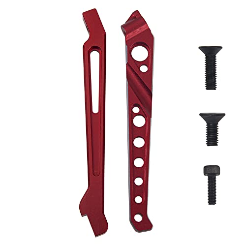 ShareGoo Metal Rear Front Chassis Brace Support Rod Bracket Compatible with Arrma 1/8 V4 6S Senton Typhon RC Car (Red) - color: Red