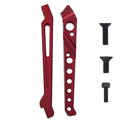 ShareGoo Metal Rear Front Chassis Brace Support Rod Bracket Compatible with Arrma 1/8 V4 6S Senton Typhon RC Car (Red) - color: Red