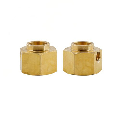 12mm Brass Wheel Hex Extension Adapters Compatible with TRX4 TRX6 1/10 RC Crawlers, Heavy Duty Wheel Hub Spacers, 4PCS (8mm)
