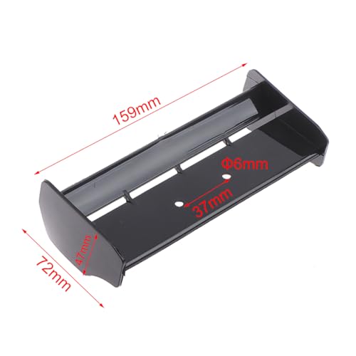 RC Car Wing Tail Wing Spoiler for 1/10 HSP 94106 94107 94166 RC Racing Car & Off-Road Buggy,Replace 06021 (Red) - color: Red