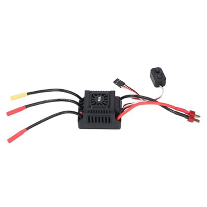 Brushless RC ESC Water Proof Electronic Speed Controller for 1/10 1/12 1/14 1/16 RC Cars, 2 to 3S Lipo Battery Compatible, High Performance, Easy Installation (60A)