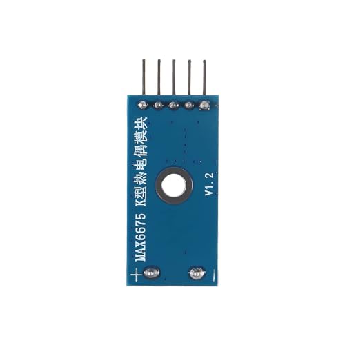 MAX6675 K-Type Thermocouple Module, DC 3-5V, SPI | 0-1024C range, 0.25C resolution, -20 to 85C operating range, M6 screw probe, for Arduino