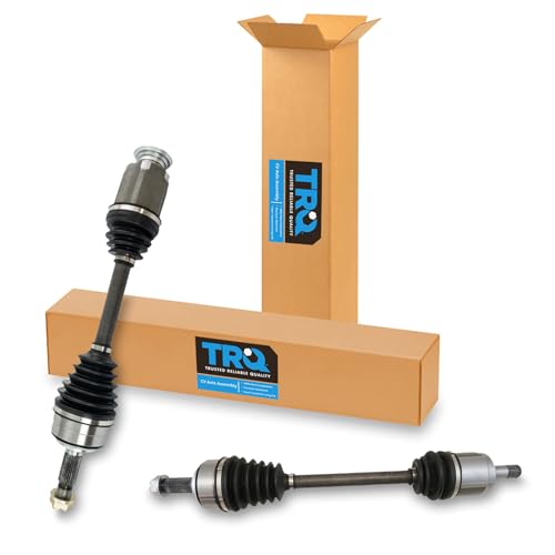 TRQ Front 2 Piece CV Axle Shaft Assembly Set | For 07-14 Honda CR-V Driver & Passenger Side - style: CSA72815