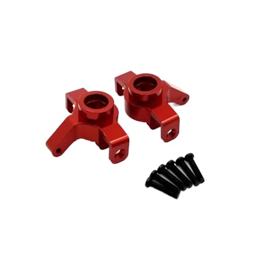 for Hyper GO for MJX 14301 14302 14303 1/14 Metal Steering Cup Rc Model Crawler Car Truck for Buggy Upgrade Parts Accessories RC Steering Knuckles Cup(Red) - size: Red