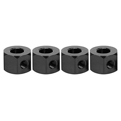 GOWENIC Aluminum Alloy RC Extension Adapter, Hub Combiner Coupler for 5mm to 12mm WPL D12 RC Truck, Wheel Hub Adapter for Car Upgrades (Black) - color: Black
