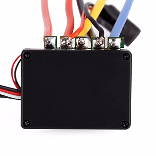 80A Sensored Brushless ESC, RC Car Electronic Speed Controller, Adjustable Sensored Sensorless Brushless Motor ESC with 5V/3A BEC for 1:10 Off - Road Trucks and Buggies
