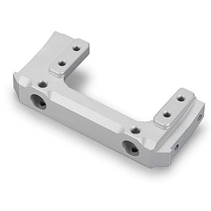 Metal Front Plate Bumper Mount for AXIAL SCX10 II 90046 1/10 RC Crawler Car (Silver) - color: Silver