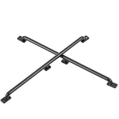 Metal RC Body Handrail Set, Durable, Easy Installation for Crawlers in 1:10 Scale, Black, 2 Pieces (155cm)
