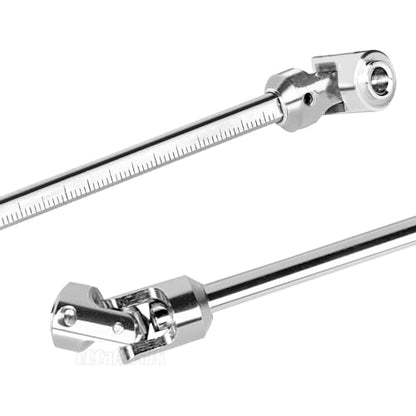 Free to Cut Length Drive Shaft Axles Upgrades Part for 1/10 LCG DIY RC Crawler SCX10 I SCX10 II SCX10 III TRX4 Capra,2PCS #45 Steel Universal Joint Driveshaft,Silver - color: Silver (Free to Cut Length Drive Shaft)
