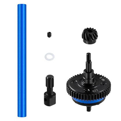 Front Centre Rear Complete Differential for Tra-xxas Mini Maxx 4WD | XRT VXL-3S Monster Truck 1:16 Upgrades Steel Aluminum 7075 Alloy - style: Front & Centre & Rear Complete Differential