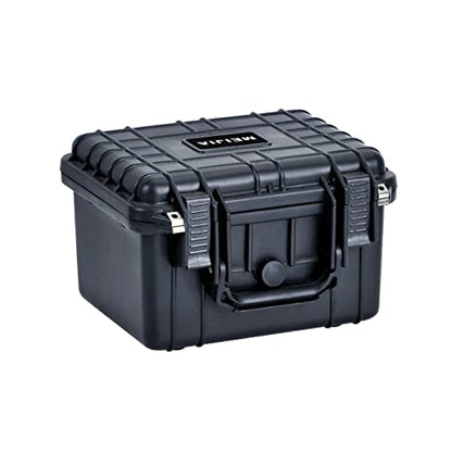 MEIJIA Portable All Weather Waterproof Camera Case With Foam,Fit Use of Drones,Camera,Equipments,Elegant Black,10.62 x9.68x6.87inches - color: Black, size: 10.62 x 9.68 x 6.87 inches