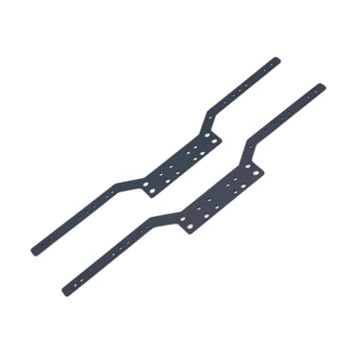 Set of 2 RC Chassis Frame Rails for MN98 MN99S, for DIY, Black - color: Black