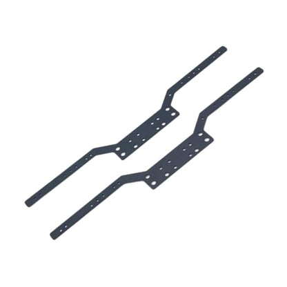 Set of 2 RC Chassis Frame Rails for MN98 MN99S, for DIY, Black - color: Black