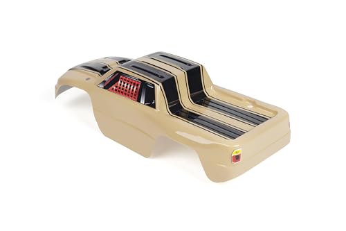 SummitLink Custom Body Compatible for 1/10 Scale RC Car or Truck (Truck not Included) (Sand Color Racing Stripes) - style: Sand Color Racing Stripes