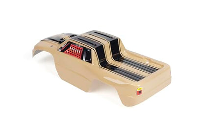SummitLink Custom Body Compatible for 1/10 Scale RC Car or Truck (Truck not Included) (Sand Color Racing Stripes) - style: Sand Color Racing Stripes