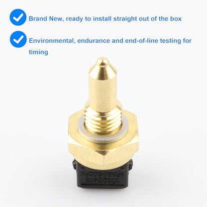 Coolant Temperature Sensor, ECT Temp Sensor Replace TS10270 158-0792 Compatible with BMW - 128i 320i 325i 325xi 328i 328xi 330i 330xi 335i 528i 530i 535i 550i 740i 750i 750Li M3 M5 M6 X3 X5 X6 Z4,More