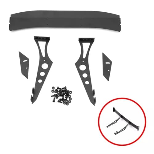 RC Modifications Spare Compatible with Tamiya for TT-02 XV-01 for HSP 1/10 RC Drift Car Upgrade Parts Aluminum Alloy Tail Wing Rear Spoiler Wing