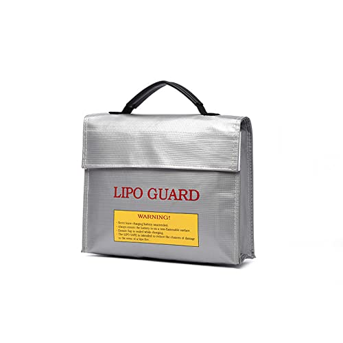 Lipo Battery Portable Fireproof Explosion-Proof Safety Bag Fire Resistant 240x65x180MM for RC Lipo Battery Gaoneng ZOP TATTU