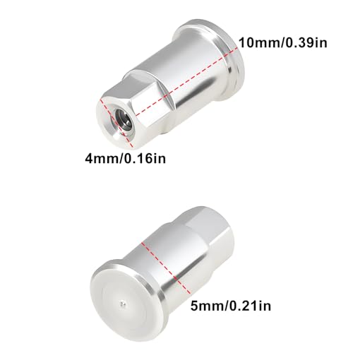 Create idea 2pcs 10mm RC Car Front Wheel Hex Hub Drive Adapter Compatible with LDRC AE86 A86 A86P LD1801 1/18