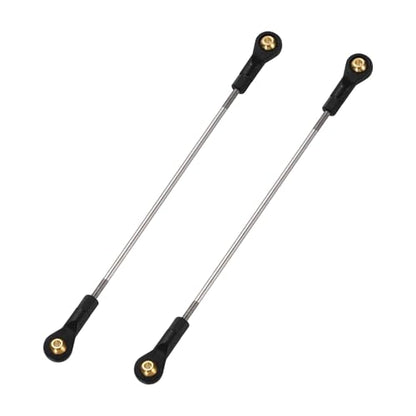MECCANIXITY 2Pcs RC Boat Push Rod, 304 Stainless Steel Lever Steering Linkage Tie Rods with M2 Ball Head Joint for RC Car Boat Helicopter DIY Model Parts, 98-108mm - size: 98-108mm