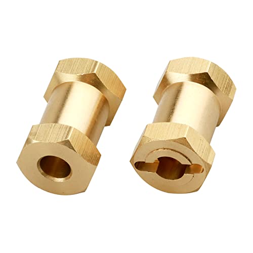 4pcs 12mm Brass Wheel Hex Hub Offset Extension Hex Drive Adapter Combiner Coupler Conversion for 1/10 RC Crawler Axial SCX10 CC01 Jeep Wrangler D90 Wraith (20mm) - size: 20mm