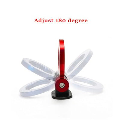 x xotic tech 2pcs JDM Track Racing Style Bumper Trailer Tow Hook Ring Decoration Sticker Universal Fit All Car Truck SUV, Red + Silver - color: Red+Silver