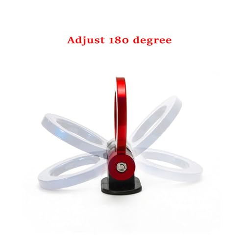 x xotic tech 2pcs JDM Track Racing Style Bumper Trailer Tow Hook Ring Decoration Sticker Universal Fit All Car Truck SUV, Red + Blue - color: Red+Blue