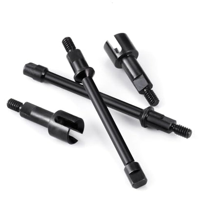Que-T Heavy Duty Steel CVD Driveshafts Standard Length Front Rear Drive Shafts for 1/30 Axial Scx30 RC Crawler Car - size: Standard Length