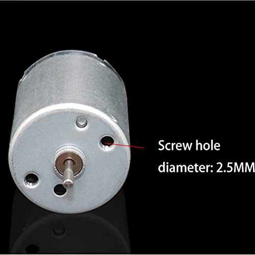 Model Geared High Speed 370 Mini Motor with Brush, 3V-6V, Precision Steering Gear Part, Large Torque Small Motor, Toy Model Motor Rotating Torque