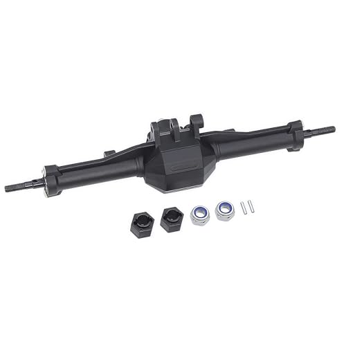 TRX4M Axles Complete Set- TRX4M Front & Rear Straight Axle Assembly Direct Fit for TRX-4M 1/18 RC Crawler (Fits Bronco/F150) - OEM Replacement & Upgrade Parts (Differential Cover -2)