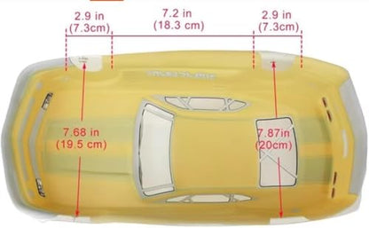 Preprinted PVC Body Shell for 1/10 On Road Racing Drift Car, No Cut, 1:10 Scale (Chevrolet Camaro, Yellow) - style: Chevrolet Camaro, Yellow