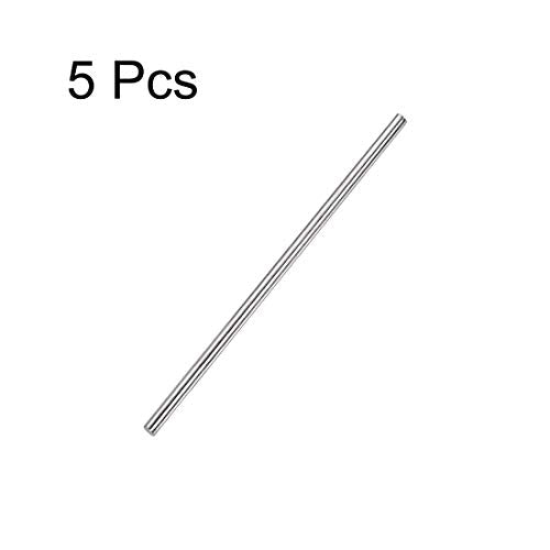 uxcell 4mm x 150mm 304 Stainless Steel Solid Round Rod for DIY Craft - 5pcs - size: 150mm