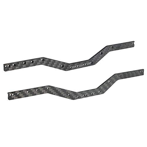 Maleonn 2Pcs RC Carbon Fiber Frame Rails for 1/24 RC Crawler Car SCX24 Chassis Upgrades AXI90081 Accessories Replacement Parts - size: Standard