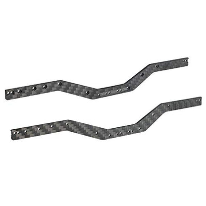 KYX Racing Carbon Fiber Frame Rail Set Upgrades Parts Accessories for 1/24 RC Crawler Car Axial SCX24 AXI90081