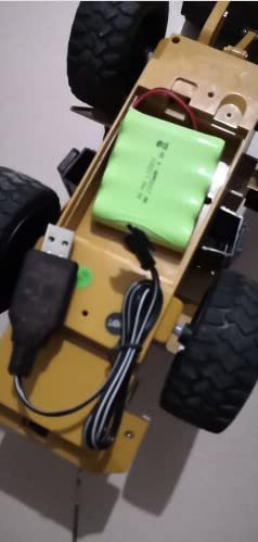 Fielect 1pcs JST-2P USB Charger Cable 4.8v 250MA Output Ni-Cd Ni-Mh Battery Pack for RC Excavator RC Cars - color: 1pcs
