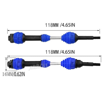 Drive Shaft CVD Axles Upgrades for 1/10 Slash VXL 4x4 Rustler Stampede Hoss VXL 4x4 4WD,4Pcs Front Rear Transmission Driveshaft Parts Hops Up,Navy Blue(Upgrades in 2023) - color: Navy Blue - 4pcs -Front Rear