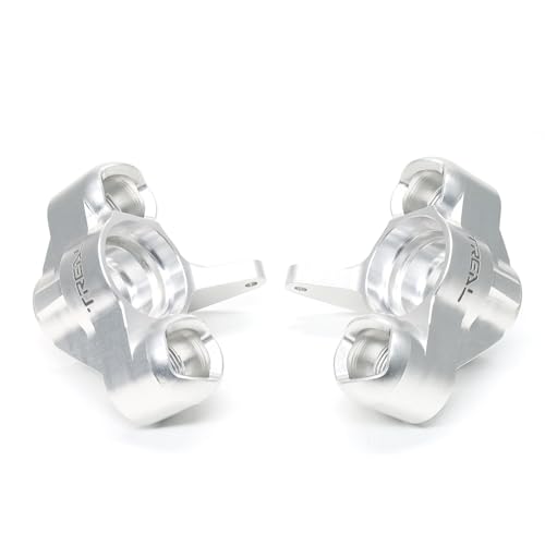 TREAL Aluminum 7075 Front Steering Blocks Knuckles for Arrma 1:8 KRATON 6S Extreme BASH (EXB)-Silver - color: Silver