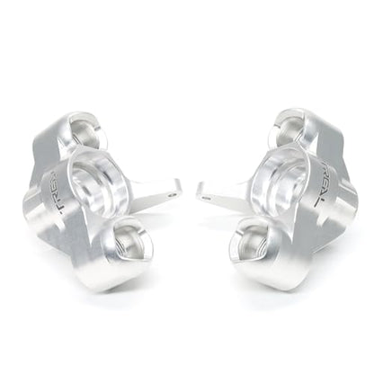 TREAL Aluminum 7075 Front Steering Blocks Knuckles for Arrma 1:8 KRATON 6S Extreme BASH (EXB)-Silver - color: Silver