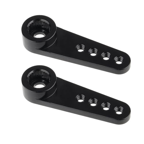 HobbyPark Metal 25T Servo Horn 5mm Spline Gear 25 Teeth Steering Arm for 1/18 RC Cars Trucks Crawler RC Airplane Aircraft Servos Motor (2-Pack)